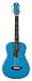 Luna AURDAYBLU Aurora Day Glow 3/4 Guitar, Blue