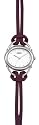 Opex - X2391LB3 - Sable - Montre Femme - Quartz Analogique - Cadran Acier Bross&eacute; - Bracelet Brins Cuir Prune