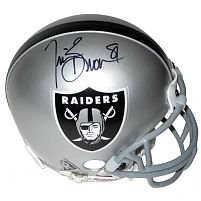 Tim Brown Autographed/Hand Signed Oakland Raiders Mini Helmet