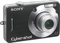 Sony Cyber-shot DSC-W50 - Digital camera - 6.0 Mpix - optical zoom: 3 x - supported memory: MS Duo, MS PRO Duo - black
