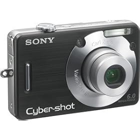 Sony Cyber-shot DSC-W50 - Digital camera - 6.0 Mpix - optical zoom: 3 x - supported memory: MS Duo, MS PRO Duo - black