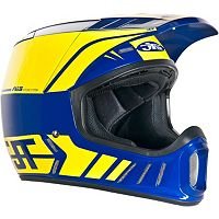 JT Racing ALS-02 Helmet (MEDIUM) (BLUE/YELLOW)