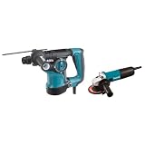 Buy Makita HR2811F 1-1 8 Inch Rotary Hammer SDS-Plus with 4-1 2 Inch Angle Grinder by Makita
