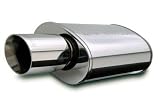 MagnaFlow 14851 Race Series Polished Stainless Steel Oval Muffler with Tip