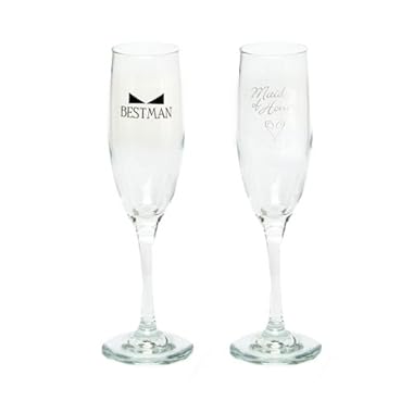 Best man champagne flute