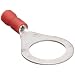 Morris Products 10023 Ring Terminal, Vinyl Insulated, Red, 22-16 Wire Size, 1/2" Stud Size (Pack of 100)