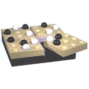 Pentago Game from Mindtwister USA, Black-Natural/Solid Birch
