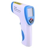 GSI Ultra-Safe Handheld Non-Contact IR Infrared Electric Body Thermometer Gun With Laser Targeting - Instant Accurate °C Or °F Temperature Measurements - Digital LCD Display And Alarm - For Household Personal Health Care