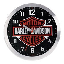 Harley-Davidson� Bar and Shield Logo Wall Clock. Wall clock features large Bar and Shield logo.... by Bulova