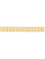 14K Gold 15mm Nugget Bracelet 7 Inches