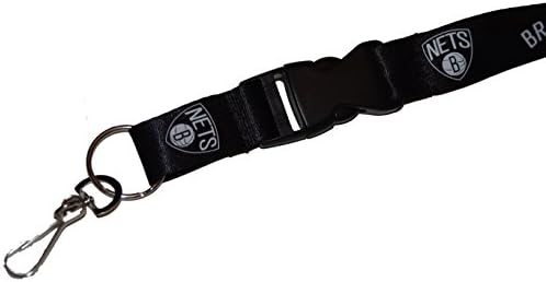 Official Licensed NBA Brooklyn Nets Breakaway Lanyard Key Ring