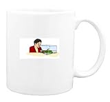 Mug with man, human, body, individuals, individual, persons, reptile, cage, humans, people, newt, pets, animal, person