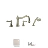 Rohl U.3747LSP-STN, Rohl Bathtub Fillers, Georgian Era Deck Mount Tub Fille - Satin Nickel
