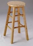 Set of 2 29"H Bar Stools Natural Finish