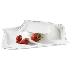 Verso 922234 2er Set Platte Caprice rechteckig 17,5 und 33,5 cm