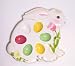 EASTER BUNNY ceramic decorative EGG Tray PLATTER