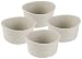 Curvo Stoneware Set of 4 Taupe Ramekins 11.5cm x 6.5cm