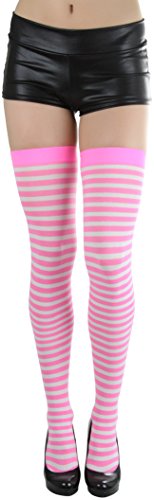ToBeInStyle Women's Striped Thigh Hi