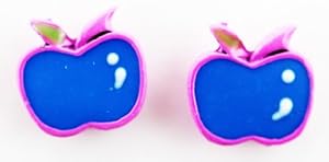 Apple Earring - Kids Fashion Earrings (Pink and Blue)