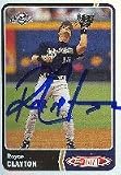 Royce Clayton, Milwaukee Brewers, 2003 Topps Total Autographed Card