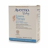 Aveeno Baby Eczema Therapy Soothing Baby Bath Treatment, Fragrance Free, 5-Count Packets (Pack of 6)