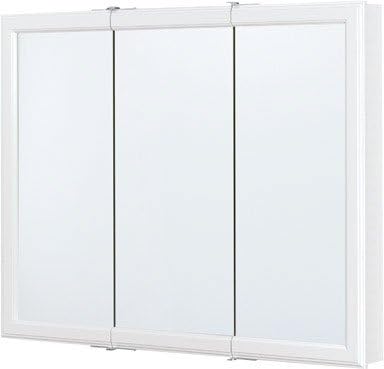 Rsi Home Products CBT36-WH-B Aluminum Triview Medicine Cabinet, 36", White