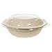 IFN Green 34-1000R Bamboo Fiber Dome PET Lid, 8.5" Length x 8.5" Width x 1.5" Height, For 32 oz Bowl (Case of 500)
