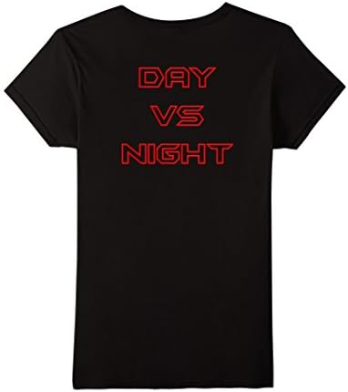 Women's Batman vs Superman T-shirt Day Vs Night Small Black