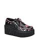 3 Inch Platform Creeper Women's Size Shoe With Star Detail