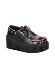 3 Inch Platform Creeper Women's Size Shoe With Star Detail