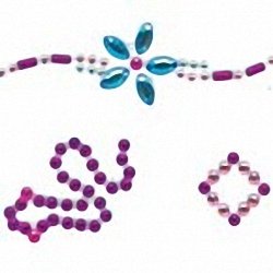 Girls Crystal Tattoos/Gems on a Glittery Adhesive Sheet