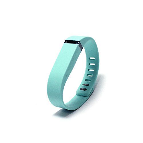Techno Band for Fitbit Flex: Wristband Bracelet with Clasp Replacement Accessory for Fitbit Flex Activity and Sleep Tracker. (Teal, Large)