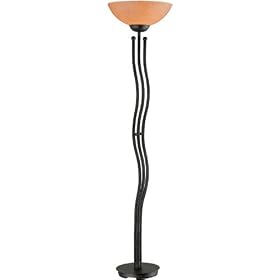 Lite Source Ls-80721amb Ambrato Torch Lamp by Lite Source