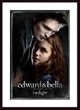 Twilight - Edward and Bella by unknown 24.00X36.00 Framed with Black Wood Frame