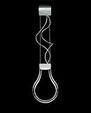 Bulb pendant light - orange, 110 - 125V (for use in the U.S., Canada etc.)