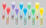 Sesame Street Friends Take & Toss Plastic Flatware Set ( 10 piece)