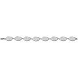 University of Florida Gator Head 3/8 7 Bracelet (Silver)