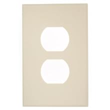 Leviton PJ8C-C0T Cheetah 1-Gang Midsize Duplex Receptacle Wallplate, Light Almond
