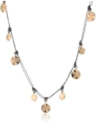 Kensie "Laughing All The Way" Mixed Metal-Plated with Circle Drops Knot Strand Necklace, 32"