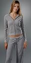 Velour tracksuit grey womens, S