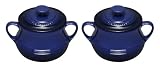 Review LE CREUSET UK LTD  / Le Creuset Stoneware Set of Two Bean Pots, Small, Graded Blue