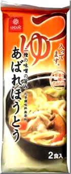 はくばく「あばれほうとう」260g(2人前)x12袋入り麦味噌スープ付 1ケース【無料包装・のし対応可能】