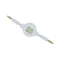 3.5mm Aux Cable Retractable White