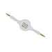 3.5mm Aux Cable Retractable White