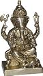 Handcrafted Designs Lord Ganesha Statue Brass Decor 4.5 x 2.75 x 7.75 inches