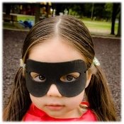 Abracadabrazoo Pack of 20 Black Foam Superhero mask super hero disguise party favor