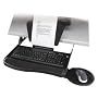 Kensington In-line Copyholder Underdesk Keyboard Drawer with Wrist Rest and Mouse Pad (K60068A)
