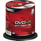 EMTEC EKOVRG4710016CB 16X 4.7 GB WRITE-ONCE DVD-R (100-CT SPINDLE)