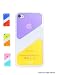 i-UniK Arc-En-Ciel Series iPhone 4S/4 Slim PC + TPU Slim 2 Tone Designer Case (Purple & Yellow)