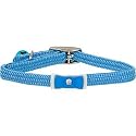 Coastal Li'l Pals Blue Kitten Collar with Bow and Bell Small Color:Blue